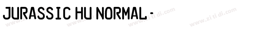 Jurassic Hu Normal字体转换